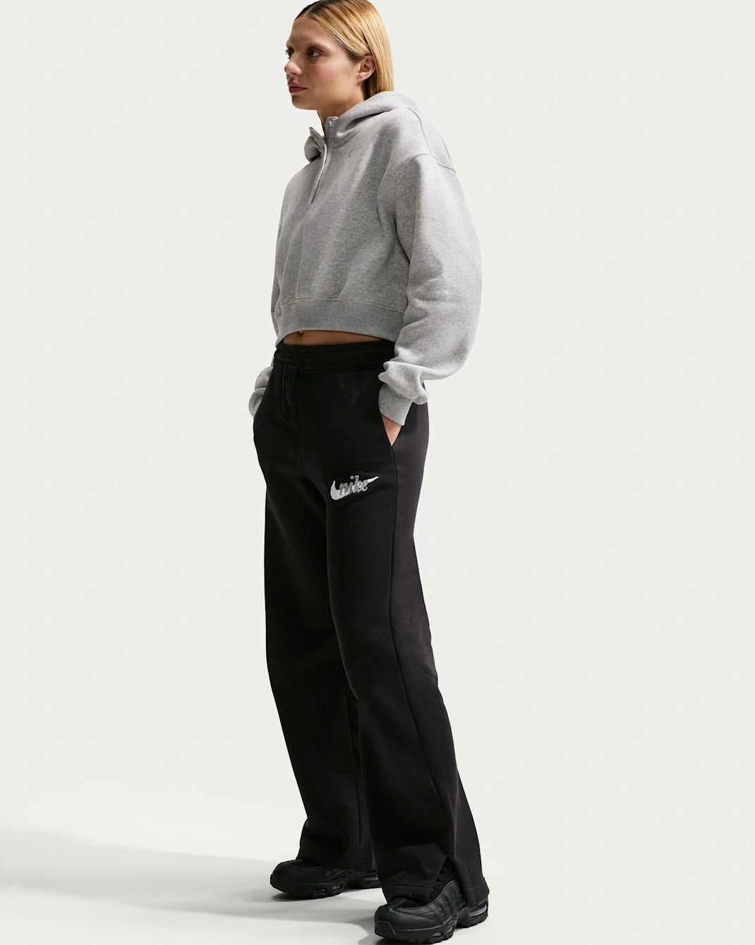 Nike Sportswear Phoenix Fleece Women's High-Waisted Wide-Leg Logo Pant