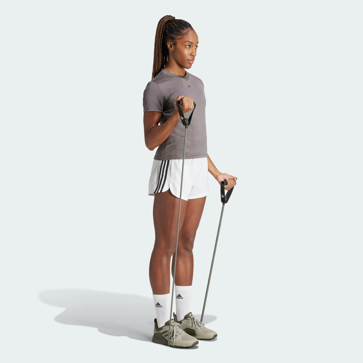 Adidas Pacer Training 3-Stripes Woven High-Rise Shorts IS2171
