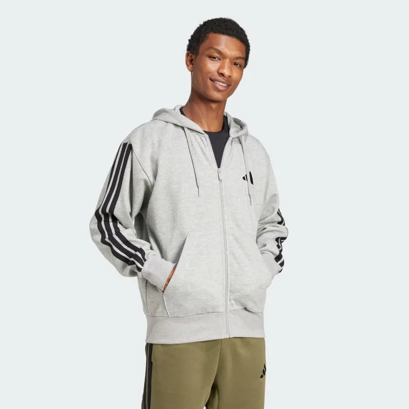 Is6995 Adidas Essentials 3-Stripes Fleece Hoodie JD1865